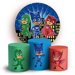 KIT Redondo e Trio - Pj Mask - Sublimado 3D