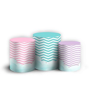 Trio Cilindro - Pocoyo Geometrico - Sublimado 3D + Elástico