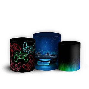 Trio Cilindro - Playstation - Sublimado 3D + Elástico