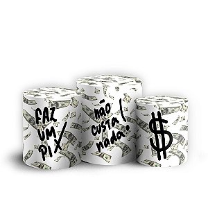 Trio Cilindro - Pix - Sublimado 3D + Elástico