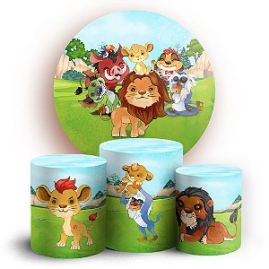 KIT Redondo e Trio - Rei Leao - Sublimado 3D