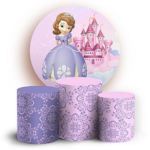 KIT Redondo e Trio - Princesa Sofia - Sublimado 3D