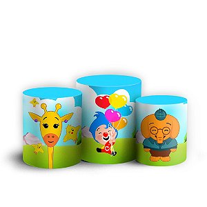 Trio Cilindro - Palhaço Plim Plim - Sublimado 3D + Elástico