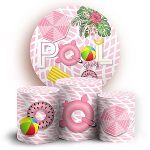 KIT Redondo e Trio - Pool Party - Sublimado 3D