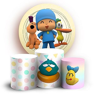 KIT Redondo e Trio - Pocoyo - Sublimado 3D