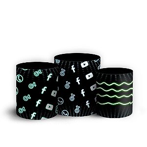 Trio Cilindro - O Pai Tá On TikTok - Sublimado 3D + Elástico