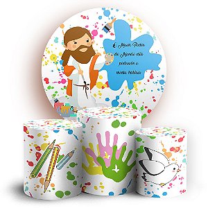 KIT Redondo e Trio - O Maior Pintor do Mundo - Sublimado 3D