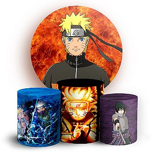 KIT Redondo e Trio - Naruto - Sublimado 3D