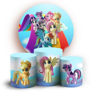 KIT Redondo e Trio - My Little Pony - Sublimado 3D