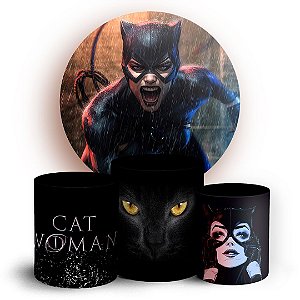 KIT Redondo e Trio - Mulher Gato - Sublimado 3D