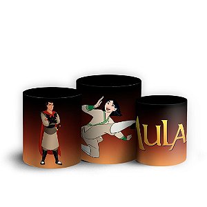 Trio Cilindro - Mulan - Sublimado 3D + Elástico