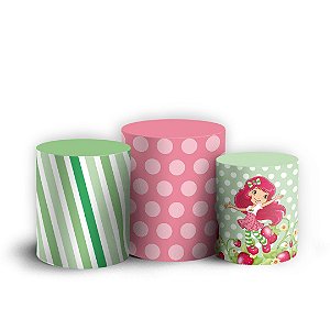 Trio Cilindro - Moranguinho - Sublimado 3D + Elástico