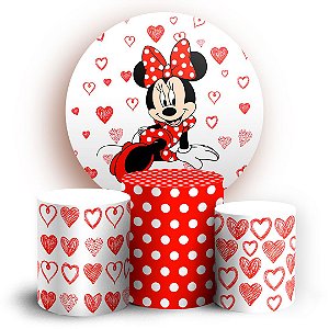 KIT Redondo e Trio - Minnie - Sublimado 3D