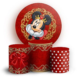 KIT Redondo e Trio - Minnie - Sublimado 3D
