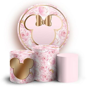 KIT Redondo e Trio - Minnie - Sublimado 3D