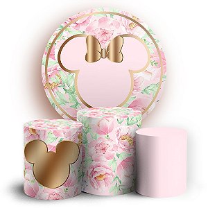 KIT Redondo e Trio - Minnie - Sublimado 3D