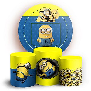 KIT Redondo e Trio - Minions - Sublimado 3D