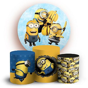 KIT Redondo e Trio - Minions - Sublimado 3D