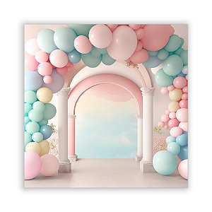 Painel Quadrado - Fundo Fotografico Castelo - Sublimado 3D