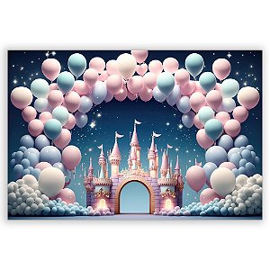 Painel Retangular - Fundo Fotografico Castelo - Sublimado 3D