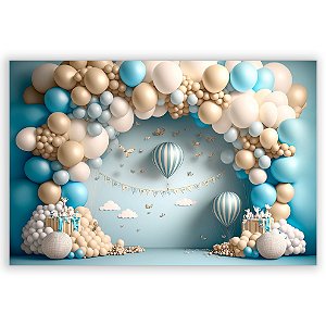 Painel Retangular - Fundo Fotografico Balao - Sublimado 3D