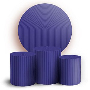 KIT Redondo e Trio - Bohos Roxo - Sublimado 3D