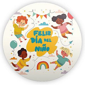 Painel Redondo - Dia del Nino - Sublimado 3D