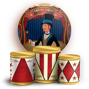 KIT Redondo e Trio - Circo - Sublimado 3D