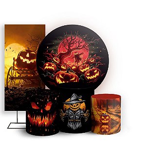 KIT Redondo Trio e Faixa - Halloween - Sublimado 3D