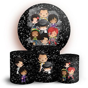 KIT Redondo e Trio - Super Stars Cantores - Sublimado 3D