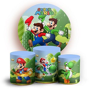 KIT Redondo e Trio - Super Mario - Sublimado 3D