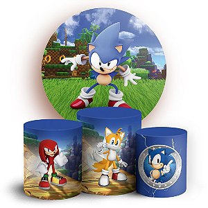 KIT Redondo e Trio - Sonic - Sublimado 3D