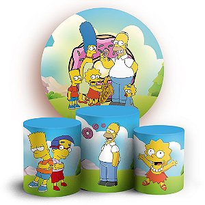 KIT Redondo e Trio - Simpsons - Sublimado 3D