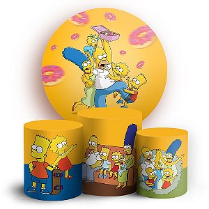 KIT Redondo e Trio - Simpsons - Sublimado 3D