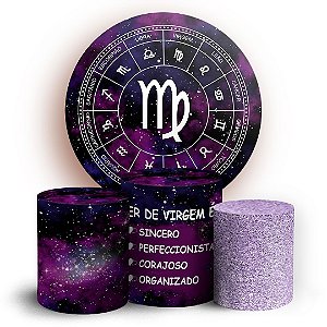 KIT Redondo e Trio - Signos Virgem - Sublimado 3D