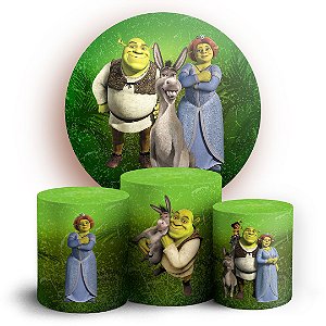 KIT Redondo e Trio - Shrek - Sublimado 3D
