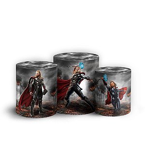 Trio Cilindro - Thor - Sublimado 3D + Elástico