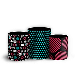 Trio Cilindro - TikTok - Sublimado 3D + Elástico