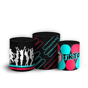 Trio Cilindro - TikTok - Sublimado 3D + Elástico