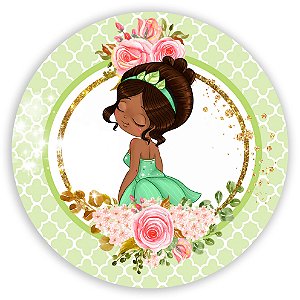 Painel Redondo - Tiana Princesas - Sublimado 3D