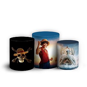 Trio Cilindro - One Piece - Sublimado 3D + Elástico