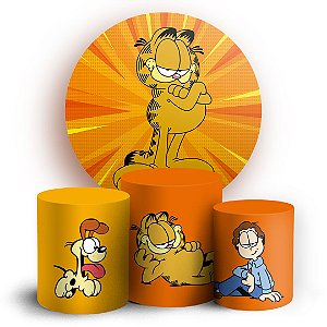 KIT Redondo e Trio -  Garfield - Sublimado 3D