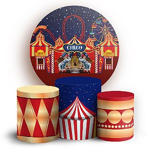 KIT Redondo e Trio -  Circo - Sublimado 3D