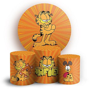 KIT Redondo e Trio -  Garfield - Sublimado 3D