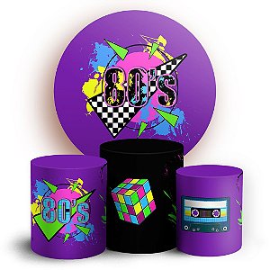 KIT Redondo e Trio -  Anos 80 - Sublimado 3D