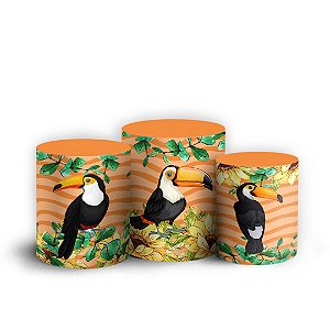 Trio Cilindro - Tucano - Sublimado 3D + Elástico