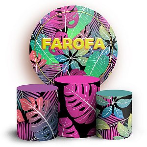 KIT Redondo e Trio -  Tropical - Sublimado 3D