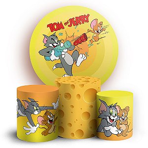 KIT Redondo e Trio -  Tom e Jerry - Sublimado 3D