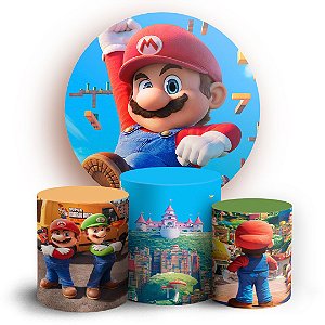 KIT Redondo e Trio - Super Mario Bros - Sublimado 3D