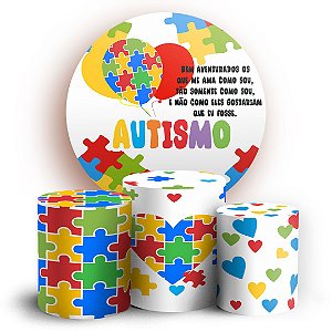 KIT Redondo e Trio - Autismo - Sublimado 3D